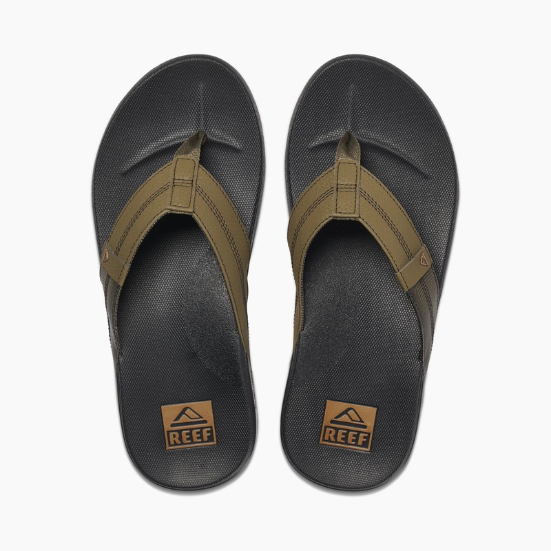 Men\'s Reef Cushion Phantom Flip Flops Olive | FGXYyO6OwT9