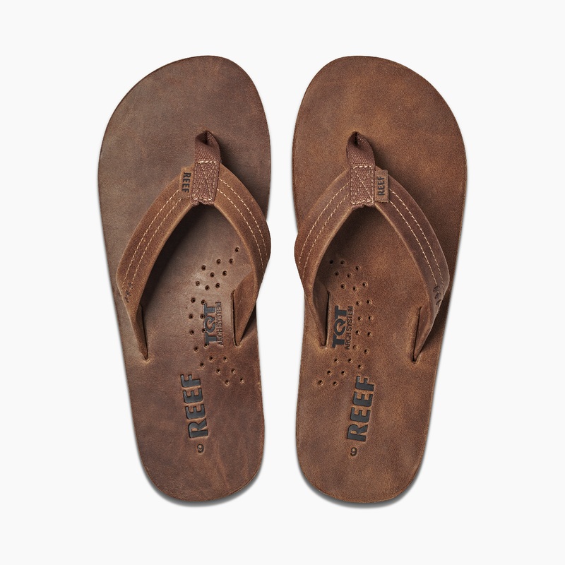 Men\'s Reef Draftsmen Flip Flops Brown | 6Yv0hZxV660