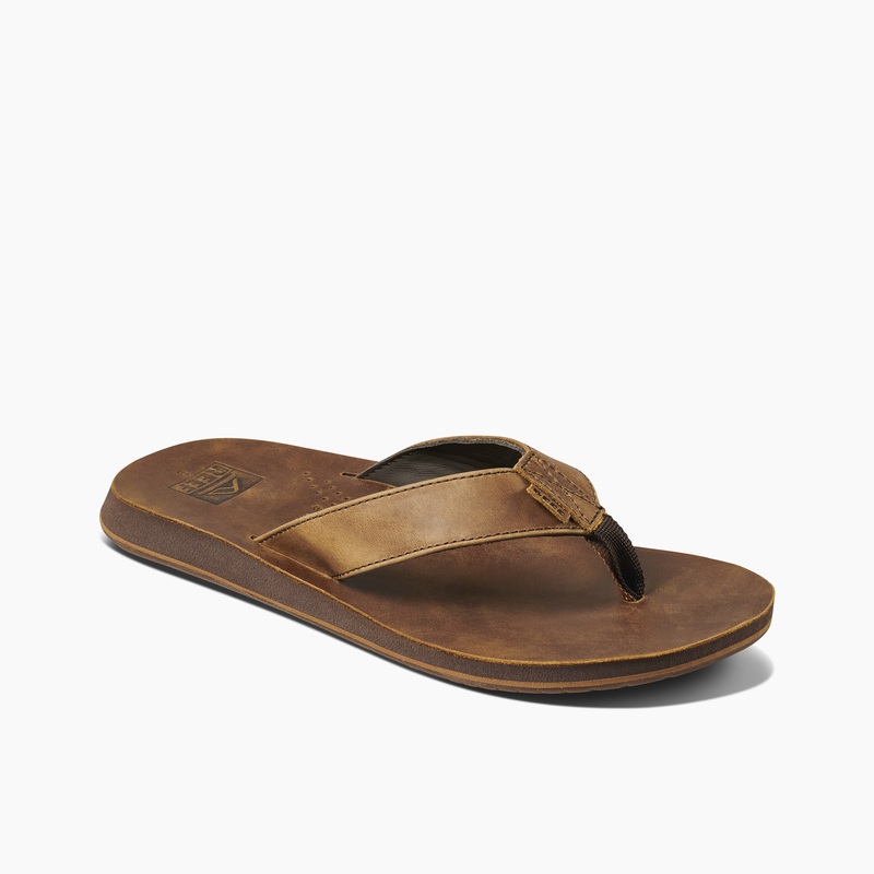 Men's Reef Drift Classic Flip Flops Brown | machiXPIKu9
