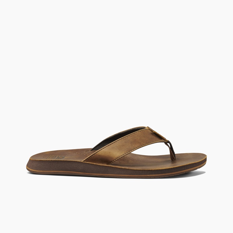 Men's Reef Drift Classic Flip Flops Brown | machiXPIKu9