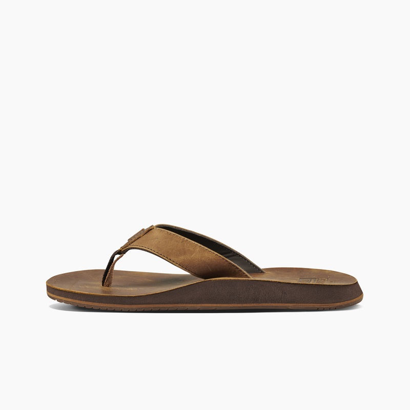 Men's Reef Drift Classic Flip Flops Brown | machiXPIKu9