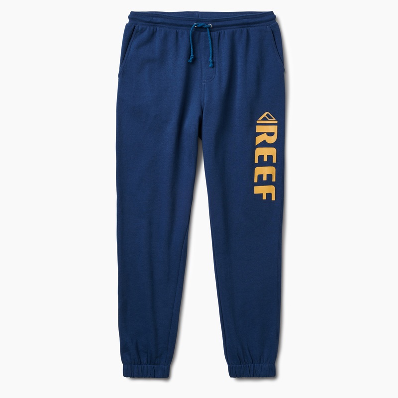 Men\'s Reef Richmond Fleece Pants Blue | LBDeX9XDmgW