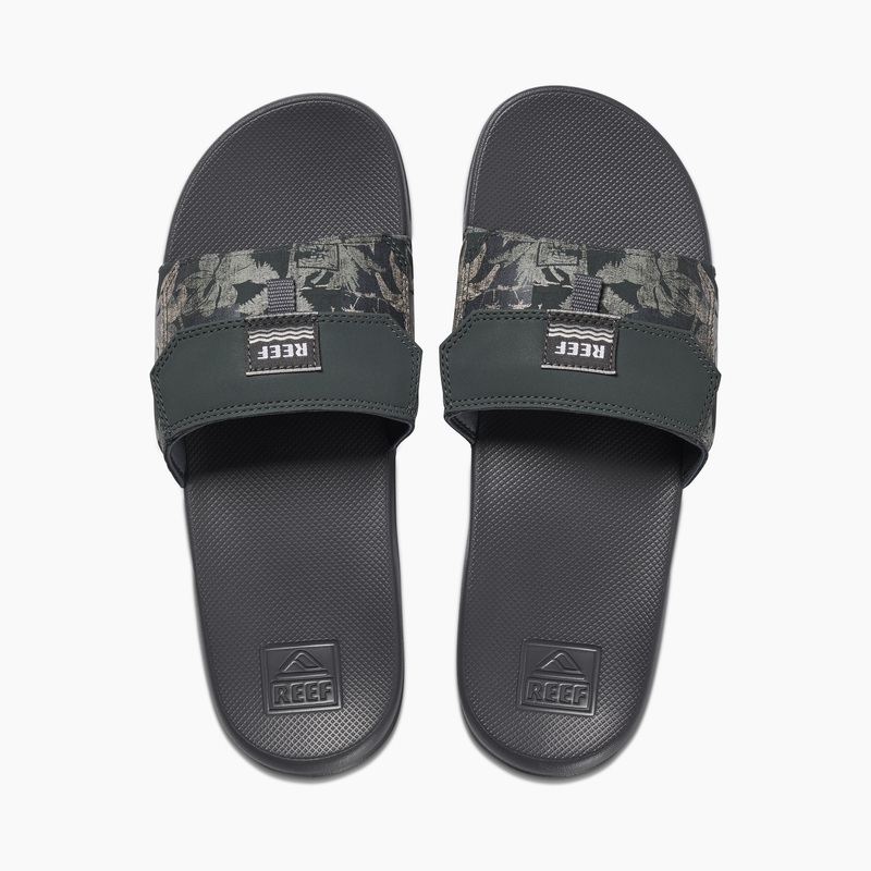 Men's Reef Stash™ Slides Grey | NAf5g51fVsE