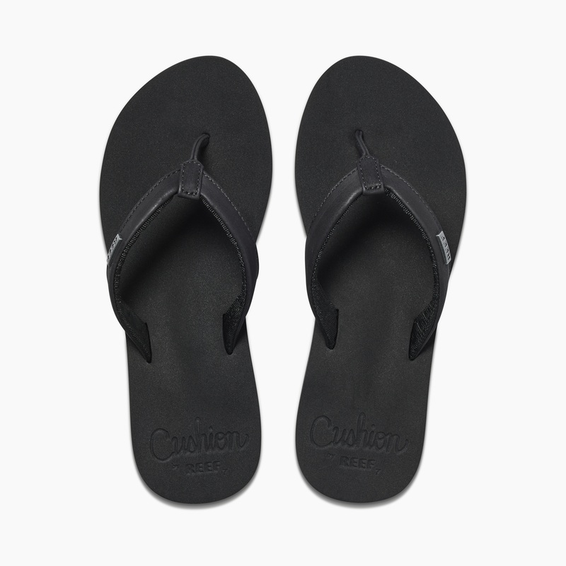 Women\'s Reef Cushion Sands Flip Flops Black | s2PgYMF4sC7