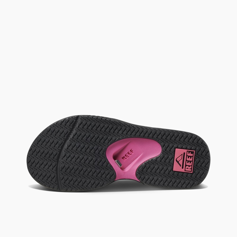 Women's Reef Fanning Flip Flops Black | NraihtpmfMS