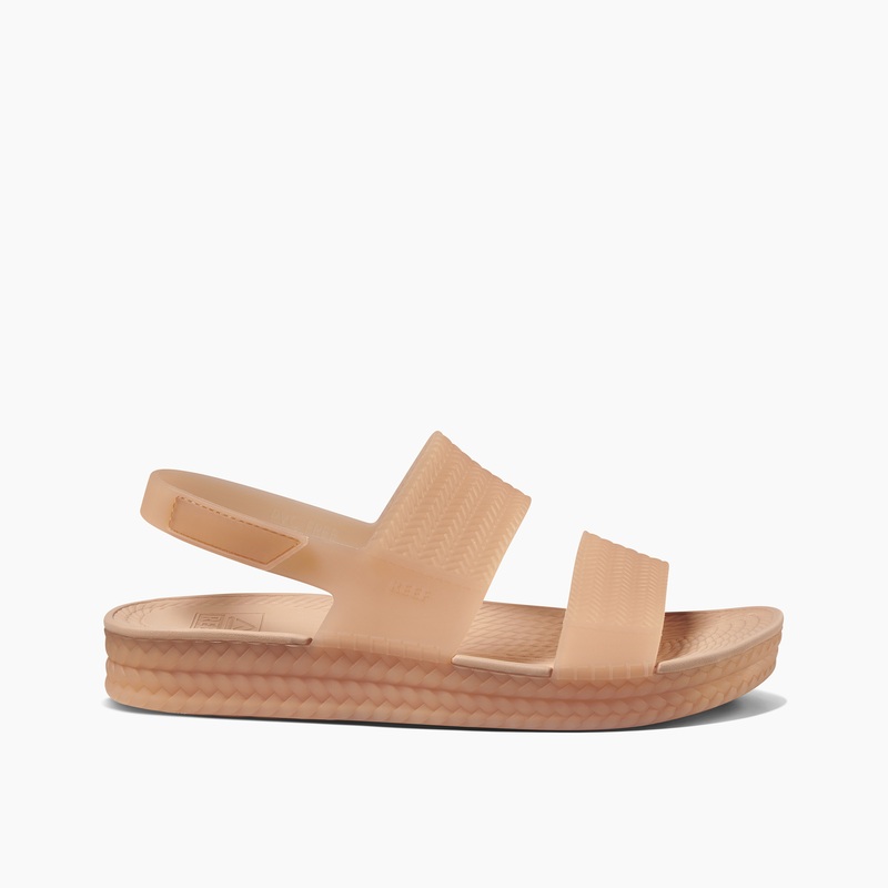 Women's Reef Reef Water Vista Slides Brown | gAjp1NZYEq9
