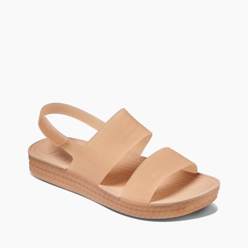 Women's Reef Reef Water Vista Slides Brown | gAjp1NZYEq9