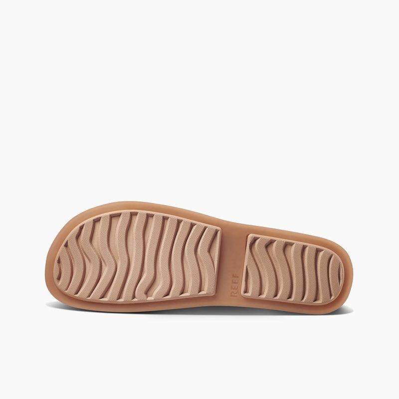Women's Reef Reef Water Vista Slides Brown | gAjp1NZYEq9