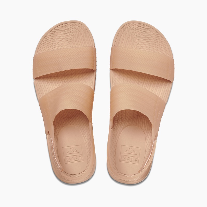Women\'s Reef Reef Water Vista Slides Brown | gAjp1NZYEq9