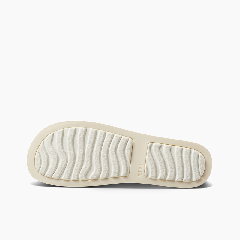 Women's Reef Reef Water Vista Slides White | D6iPkIDLEx1