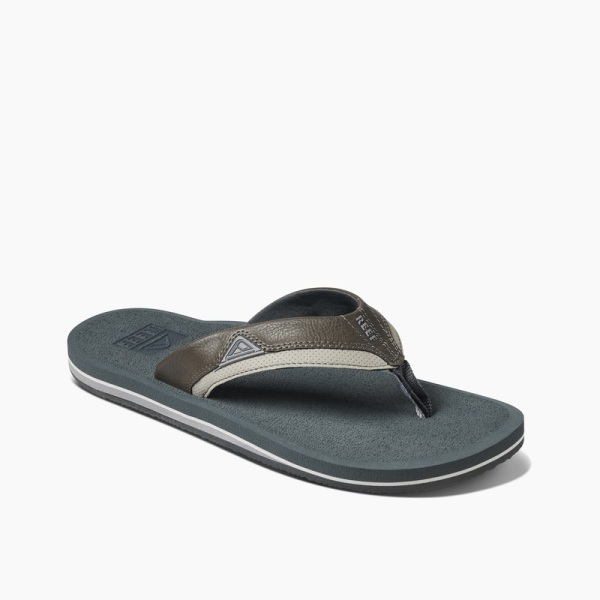Men's Reef Cushion Dawn Flip Flops Grey | KYOTLyV735u