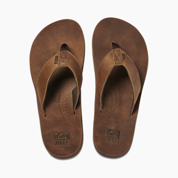 Men's Reef Drift Classic Flip Flops Brown | machiXPIKu9