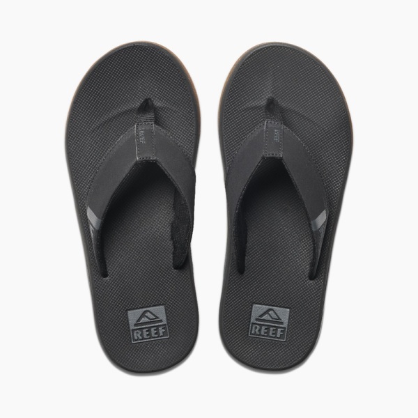 Men's Reef Fanning Low Flip Flops Black | FgzFWrBzMA6