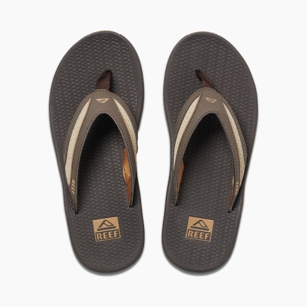 Men's Reef Flex Flip Flops Dark Brown / Brown | vGyv09Pc21w