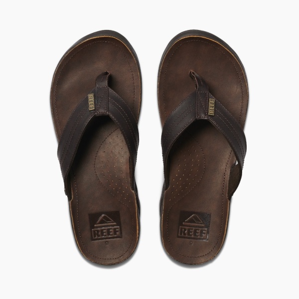 Men's Reef J-bay Iii Flip Flops Dark Brown / Dark Brown | cypYejV39MQ