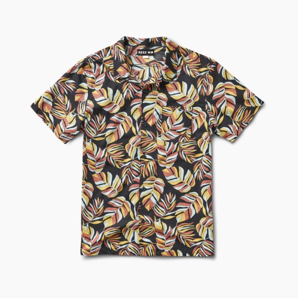 Men's Reef Lendel Woven Shirts Black | 7z5Ai34TjrR