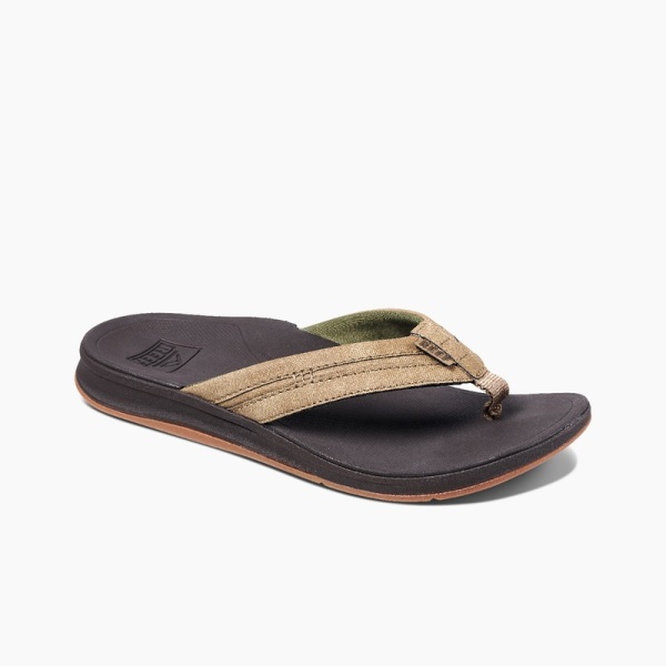 Men's Reef Ortho-coast Flip Flops Brown | Zoo94yCHKj0